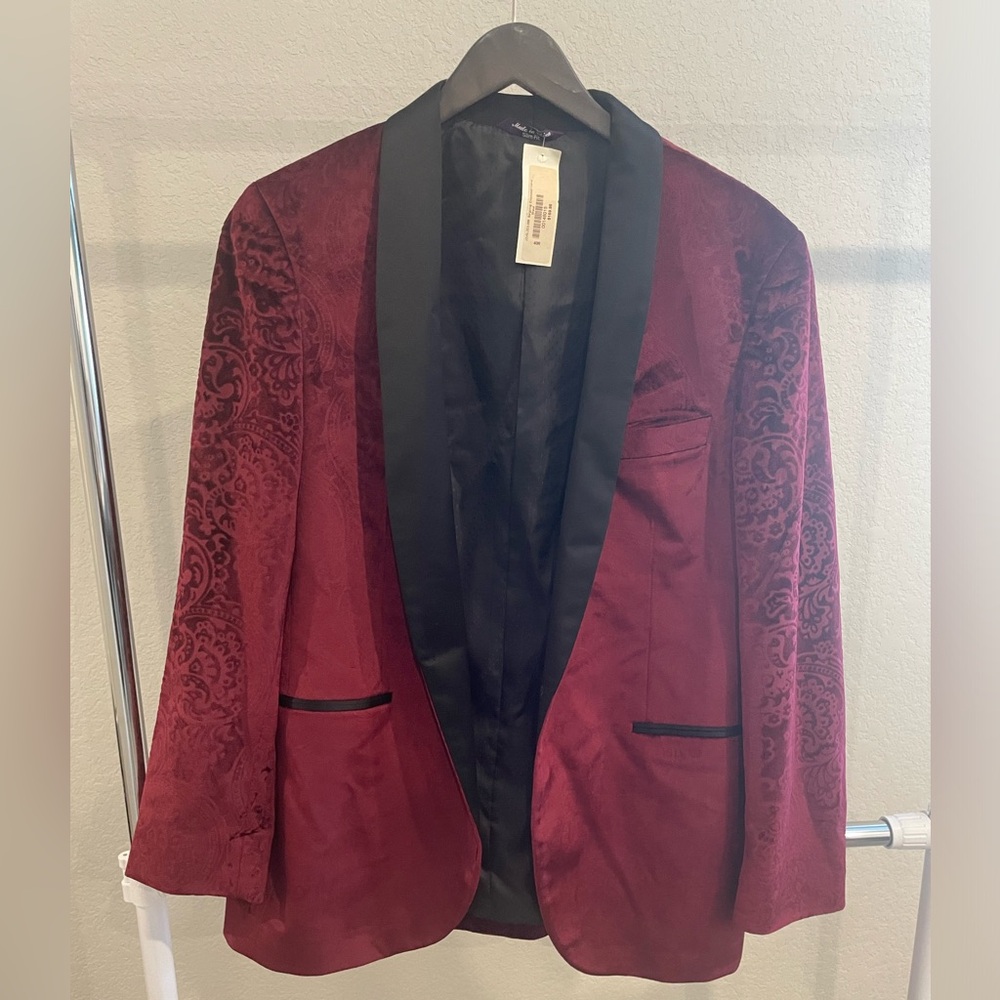 Velvet Burgundy coat